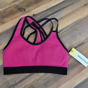 Soulcycle Asymmetric Sports Bra Criss Cross Straps Women's Sz Sm -NWT